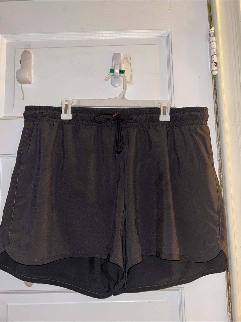 Women's Charcoal Athletic Shorts - Lightweight With Built in Briefs